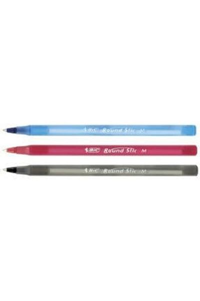 Bic مجموعة أقلام حبر جاف مستديرة مكونة من 6 قطع