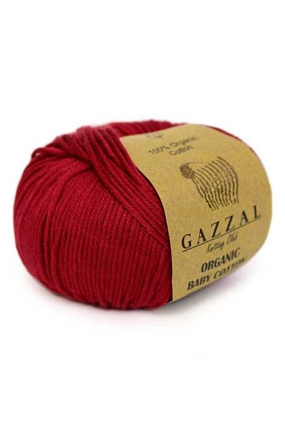 Gazzal Βιολογικό Bebé M Cotton 429 Σκούρο Κόκκινο