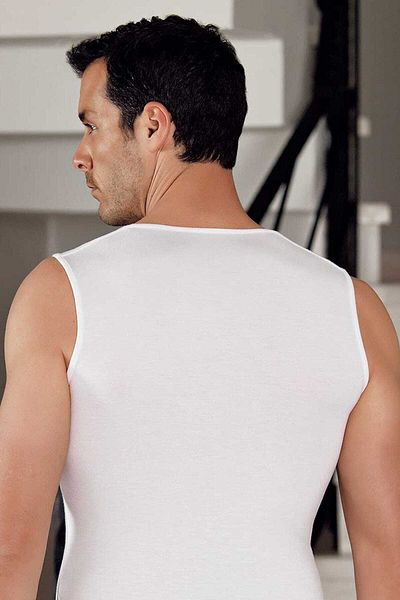 Şahinler Tricou sport alb Lycra Modal pentru bărbați - 6 bucăți Me116