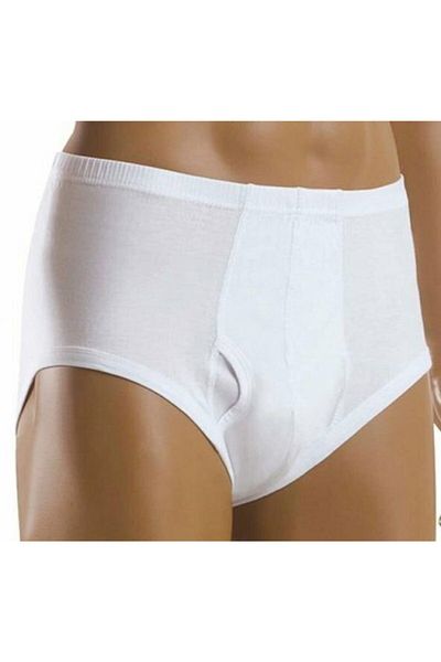 Şahinler 6 Pieces Combed Cotton Men's Bagged Briefs White Me013
