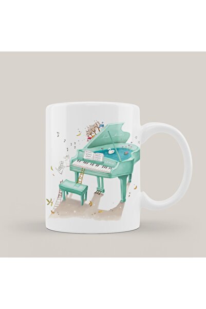 Pan Dükkan كأس القدح الطباعة تصميم البيانو