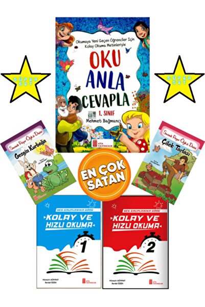 Ata Yayıncılık Oku Anla Cevapla+hızlı Ve Kolay Okuma Seti+hikayeler