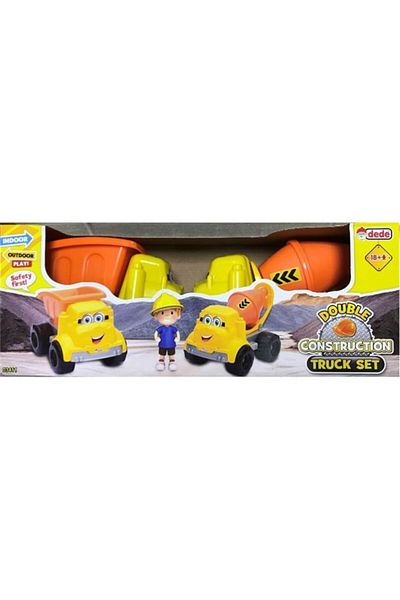 FEN TOYS Double Construction Truck Set