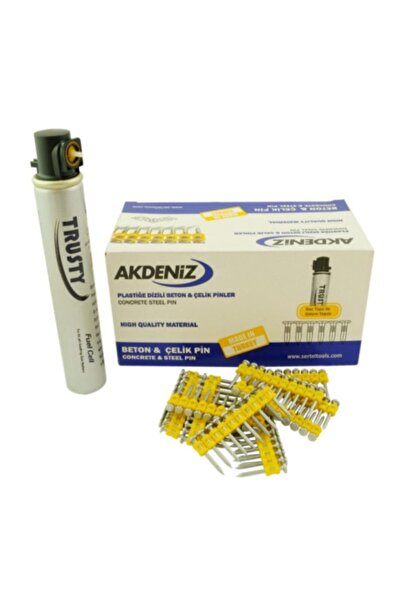 Akdeniz Gazlı Tabanca Çivisi 2,9*38 Mm 1000 Pin Çivi Gaz