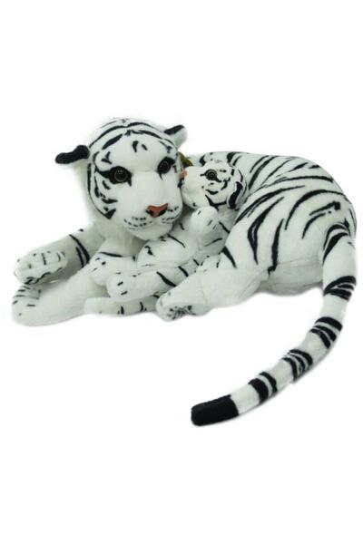 Sunman Peluş Kaplan Anne Ve Yavrusu