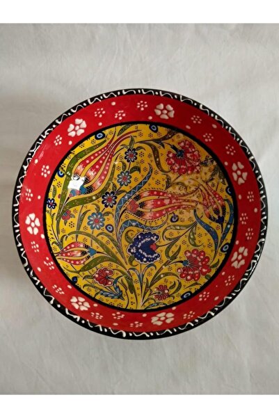 Sultan Çini -çini El Emeği Teşhip Sanatı Özel Tasarım Kabartma Desenli Çini 1...