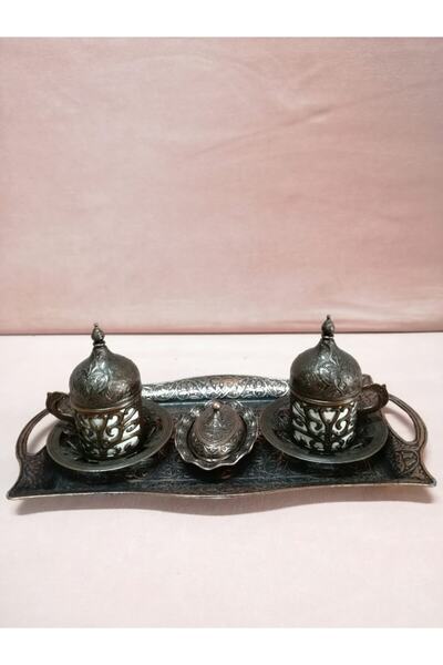 bakırmutfak 2-Piece Filigree Copper Cup Set - Copper Plated