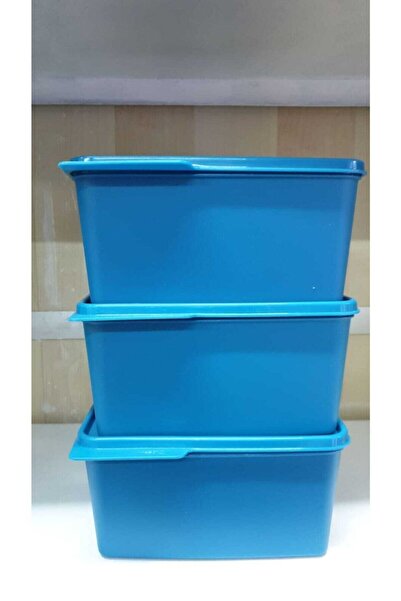 Tupperware Renkli Dikdörtgen 2.5 Litre Setcanımevim2226 3'lü