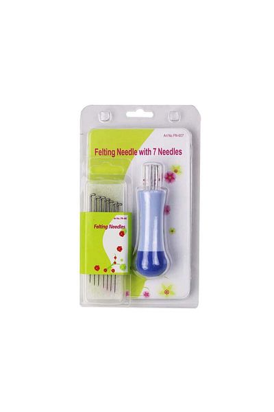 İşkur Makina Felting Needle Tool Felting Needle And 7 Spare Needles