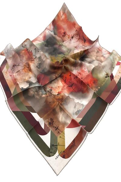 Armine وشاح الحنين الجديد من الحرير - حجاب ناغم 8354d-35