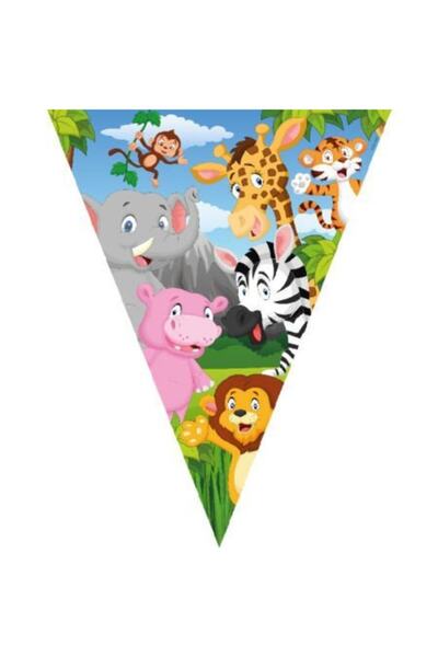 PARTİ SEPETİ علم راية مثلثة بطابع سفاري