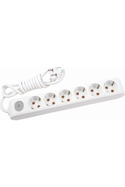 VİKO 90119602 Multi-let Altılı Priz Anahtarlı Ups Topraklı Kablolu Çocuk Koru...