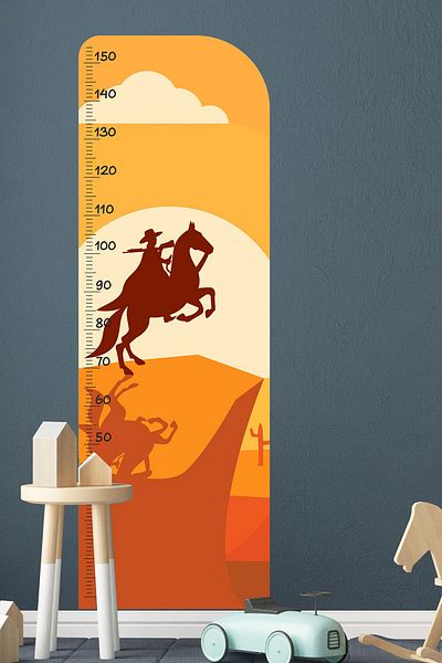 TUGİBU Αυτοκόλλητο τοίχου με μετρητή ύψους Παιδικό βρεφικό δωμάτιο Πόρτα Νηπιαγωγείο