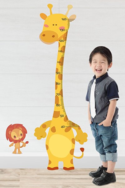 TUGİBU Children Baby Room Door Nursery Kindergarten Height Meter Wall Sticker