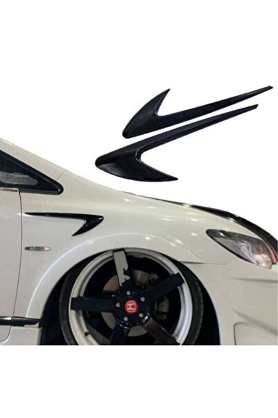 Otoaksefuar Renault Megane 4 Sedan Çamurluk Venti (Sağ - Sol) Parlak Siyah