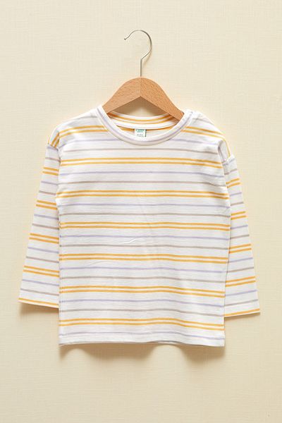 LC Waikiki Baby Boy Ecru Striped Lfc T-Shirt