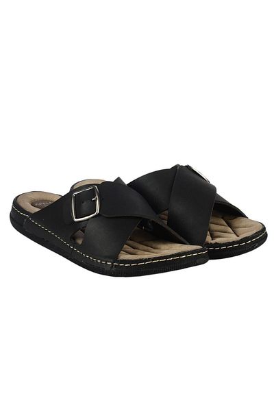 Apella Men's Black Casual Slippers Lord 955-3