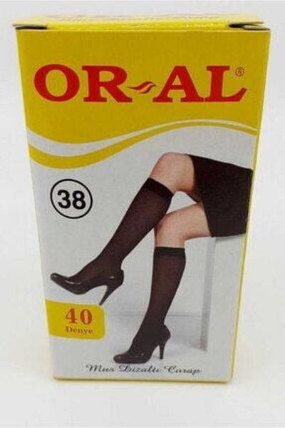 OR-AL Oral Medium Thick Knee Socks 38 Bronze