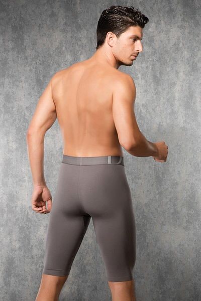 Doreanse Ανδρικό σκούρο γκρι Modal Long Leg Boxer 1785