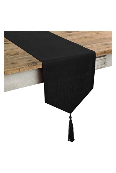 Viemso مفرش كتان جليتر مع شرابات 45x200 سم