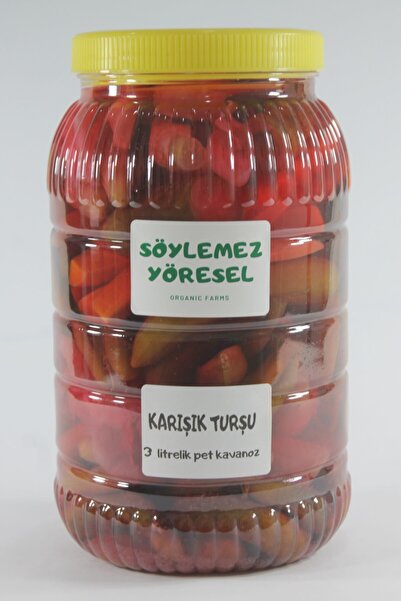 Söylemez Yöresel Karışık Turşu 3 Litre Pet Kavanoz