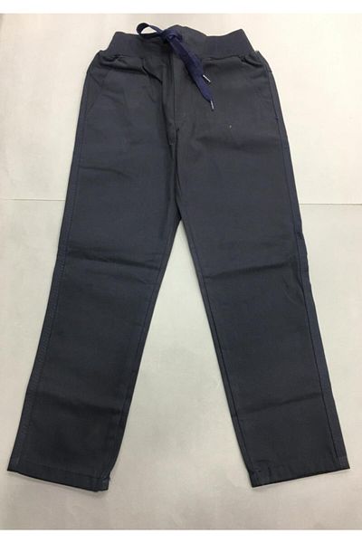 1983 GÖKKUŞAĞI KİDS ÇOCUKLARIN RENKLİ DÜNYASI Boy's Navy Blue Linen School Pants