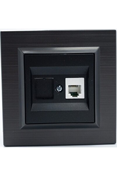 Genel Markalar Ovivo Quantum Antrasit Nümeris Telefon Prizi Cat3