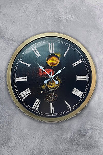 Dream Gift ساعة حائط مطبخ معدنية عتيقة مقاس 40 سم