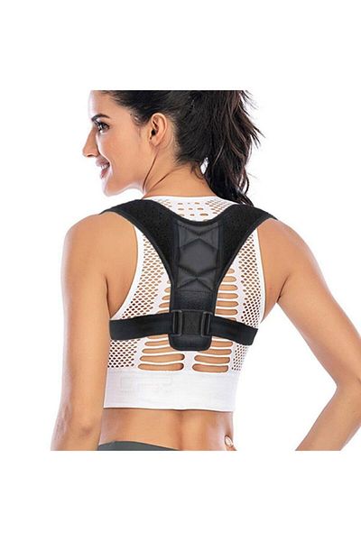 Ankaflex Corsetul negru anti-cocoașă ajută la oprirea verticală