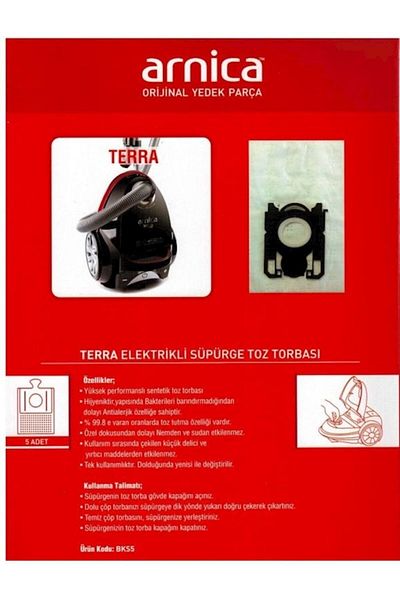 Arnica Terra Vacuum Cleaner Set of 5 - Cloth Dust Bag