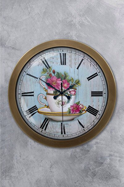 Platin Saat ساعة حائط مطبخ معدنية انتيك 36 سم