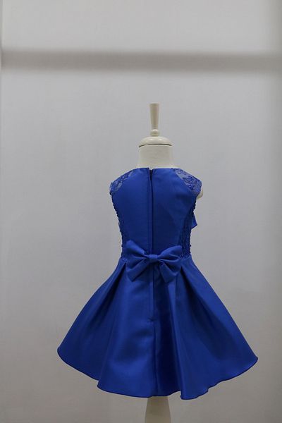 DAISY GIRLS Saks Blue Sleeveless Daisy Girls Kids Dress