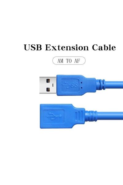 Alfais Usb 3.0 Dişi Erkek Uzatma Uzatıcı Ara Bağlantı Kablosu 1 Metre 4626