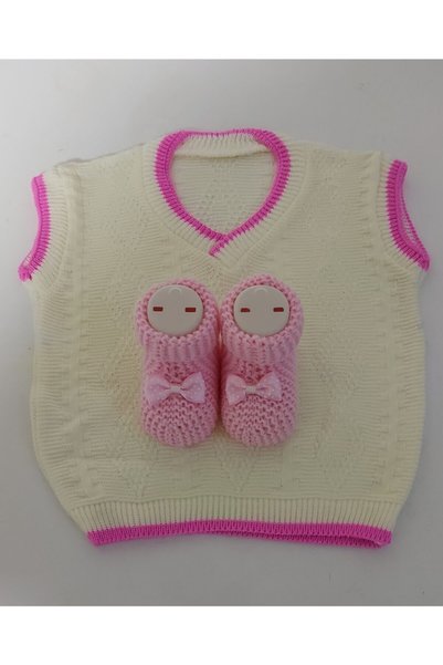 SİNAY TRİKO Kız Bebek Akrilik Süveter Patikli