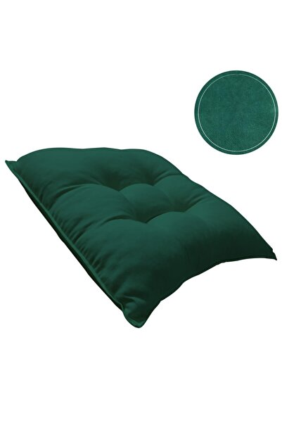 enesmefrusat 45x45 Bahçe Ve Bambu Sandalye Minderi Koyu Yeşil