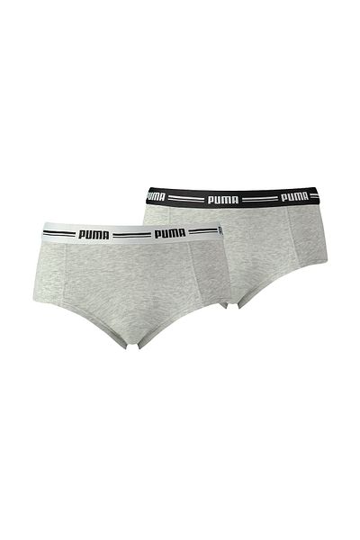 Puma Mini-Shorts für Damen – ikonischer, weicher Baumwoll-Modal-Stretch, 2er-Pack