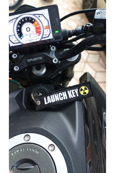 Yeles Launch Key Biker Fabric Keychain