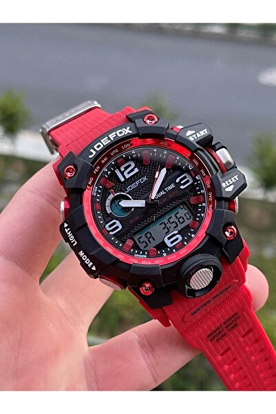 Joefox Digital Analog Silicone Cord Men's Wrist Watch 1623k