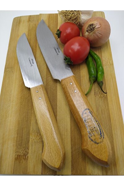 DİBA AVM Bıçak Sebze Meyve Et Bıçağı Osmaniye Yöresel El Yapımı Bıçak 2li