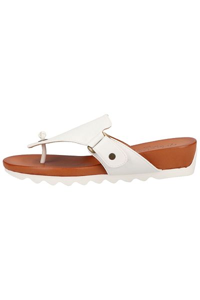 Mustang Sandalette - Weiß - Keilabsatz