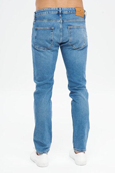 CROSS JEANS Matthew Light Blue Regular Waist Slim Fit Zippered Jean Trousers E 125-019