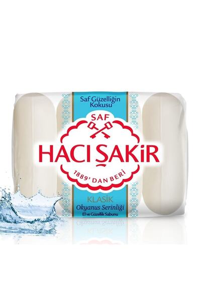 Hacı Şakir صابون اليد أوشن كول 4x70 جرام. - حزمة