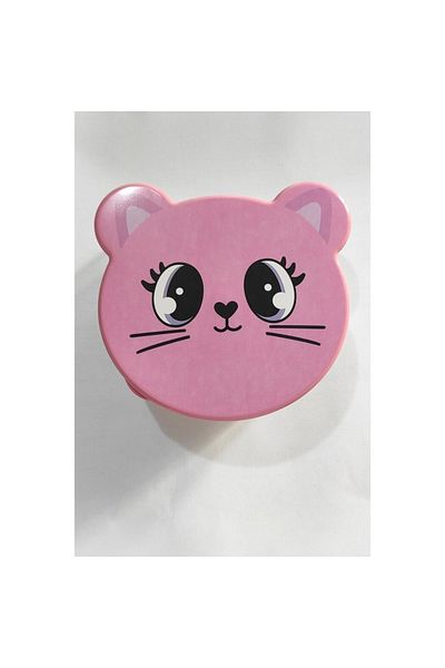 HOBBY LİFE Zoo - Set of 4 Pink Cat Storage Containers