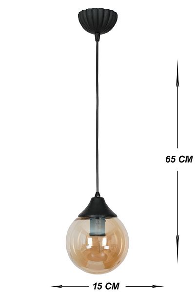 VENON Black Glop Honey Glass Chandelier - Lighting Moonlight Single