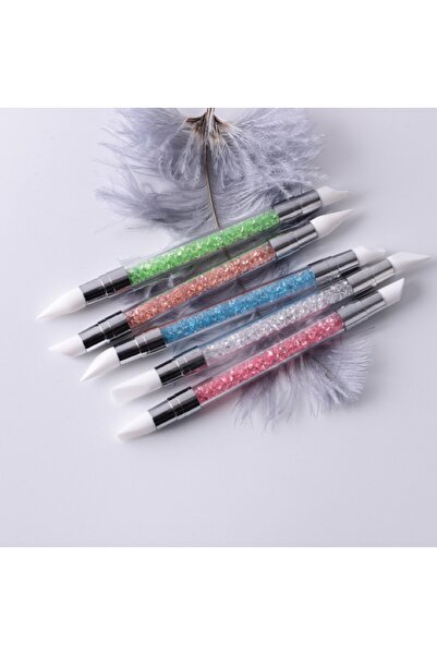 Coss Slikon Heykel Kalem Seti, Çift Uçlu Silikon Nail Art Kalem