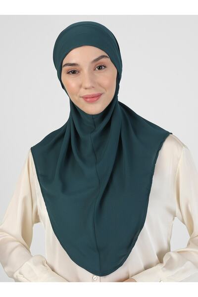 Ecardin Τουρμπάνι από κρεπ ύφασμα με δεμένη ζώνη - St 091 Emerald Green