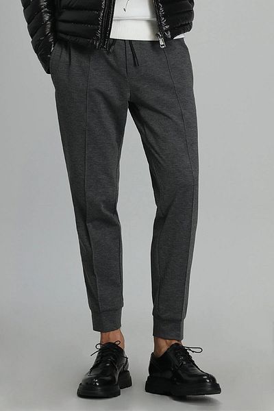 Lufian Men's Larvı Jogger Slim Fit Trousers 112190265 Dark Gray