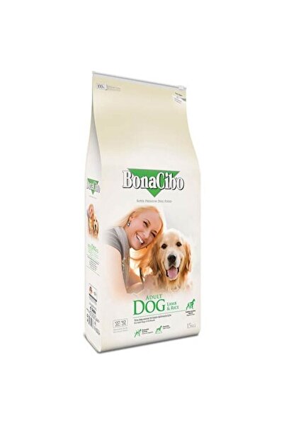 BonaCibo Adult Dog Lamb Rice Kuzu Etli Köpek Maması 15 Kg