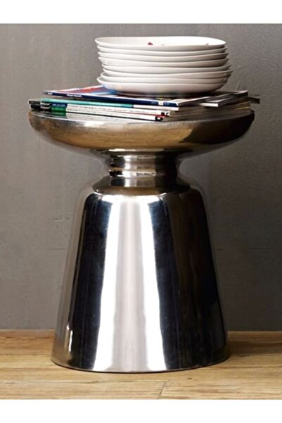 Evka Venolta Yan Sehpa Silver