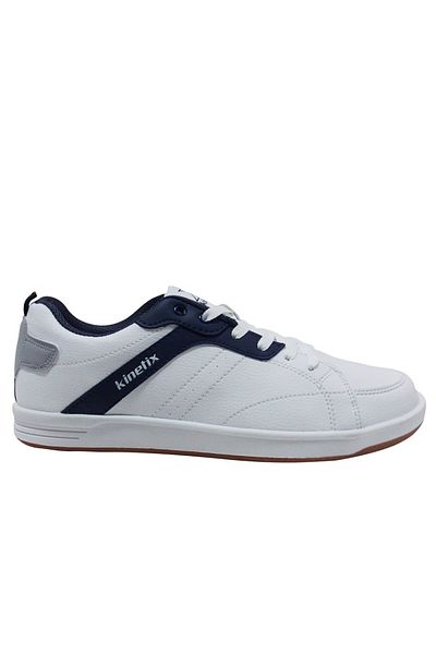 Kinetix White Navy Blue Lace-Up Sneakers Sports Shoes